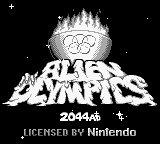 Alien Olympics 2044 AD (Europe) Title Screen